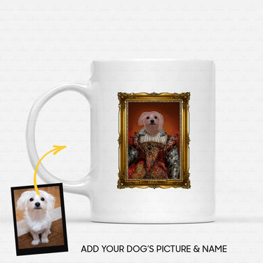 Personalized Dog Gift Idea - Royal Dog's Portrait 33 For Dog Lovers - White Mug